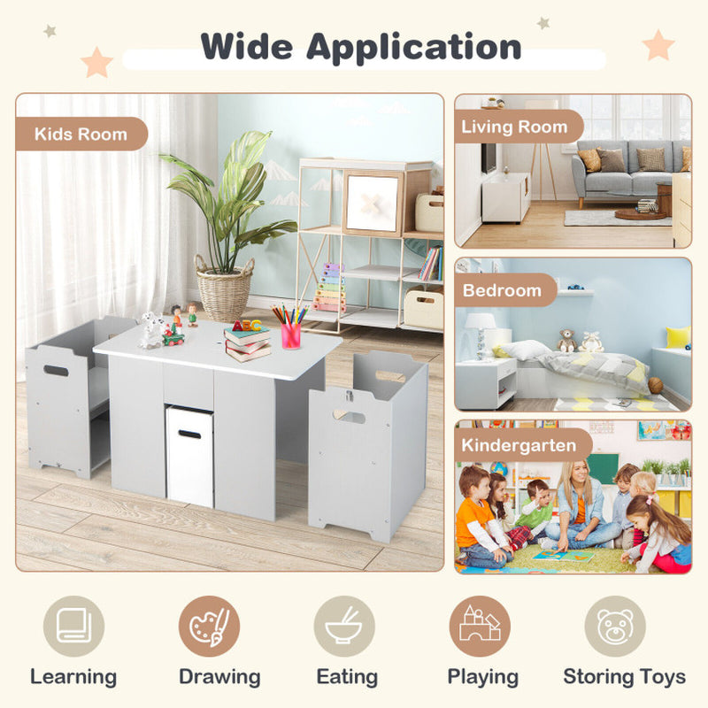 4-In-1 Kids Table and Chairs